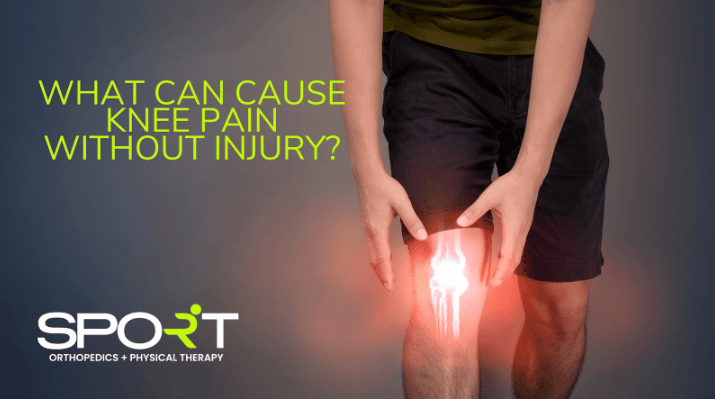 what can cause knee pain without injury