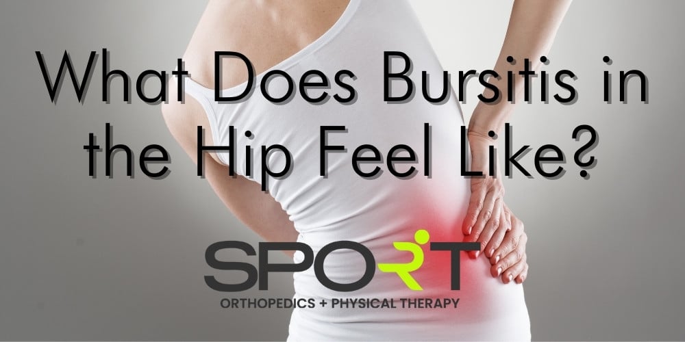 what does bursitis in the hip feel like