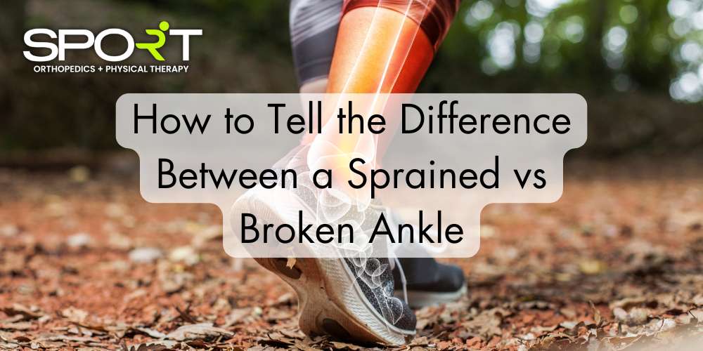 sprained vs broken ankle